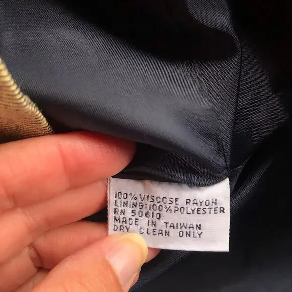 Le Suit Yellow and Black Plaid Blazer - Picture 6 of 8